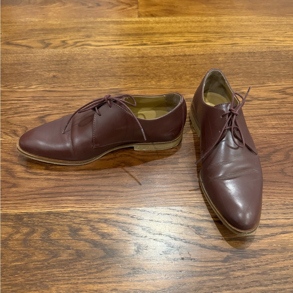Everlane Oxfords, in Oxblood